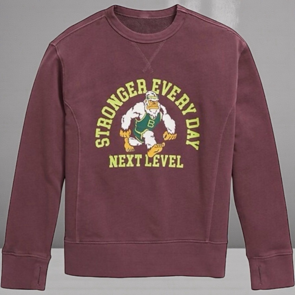 Old Navy Burgundy Kids Sweatshirt with Motivational Graphic - Picture 3 of 3
